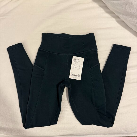 Athleta Fleece Lined Stash High Rise Leggings in Cypress - Picture 7 of 9